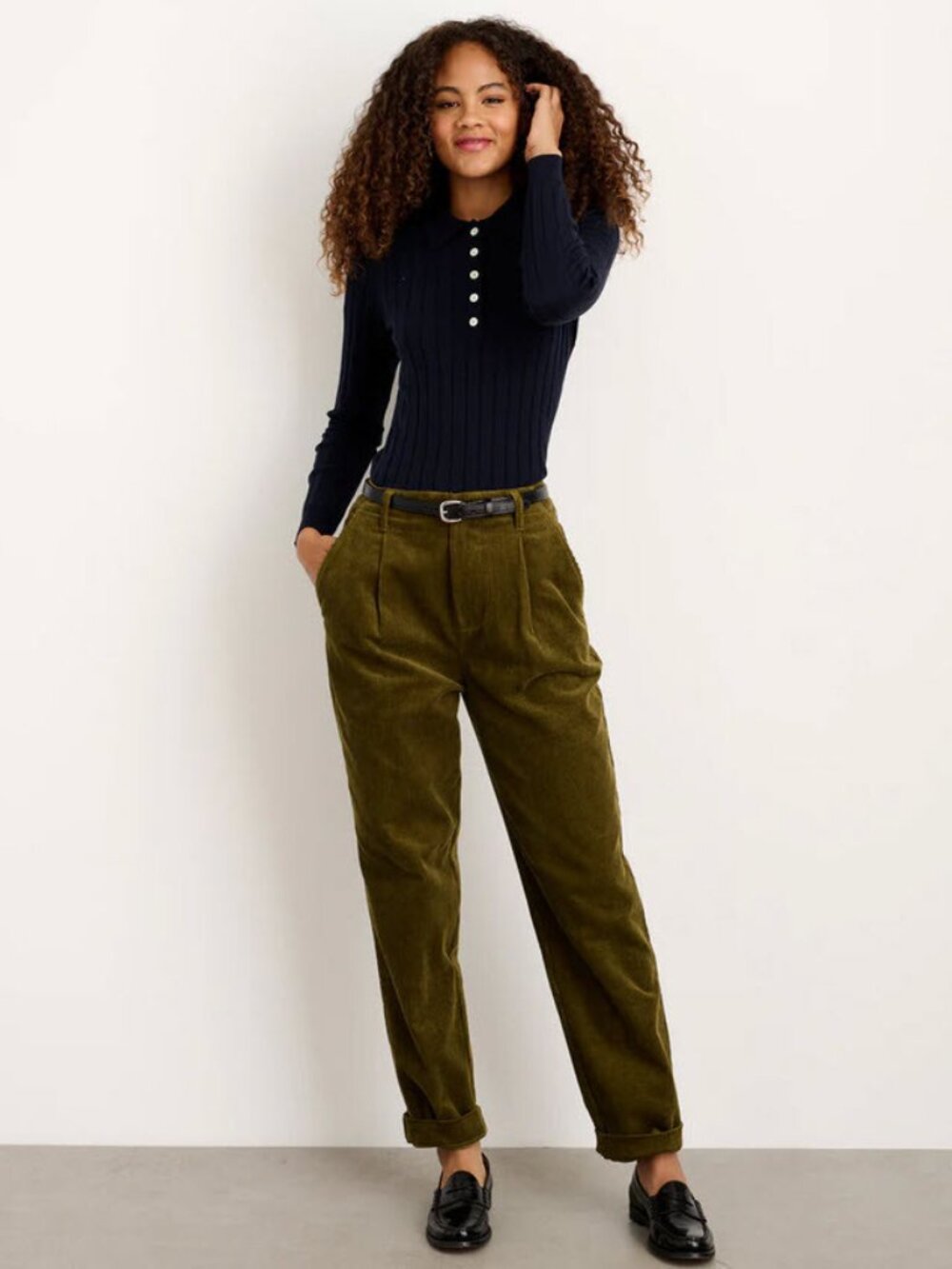 NWT ALEX MILL Boy Pant in Rugged Corduroy - Dark Olive